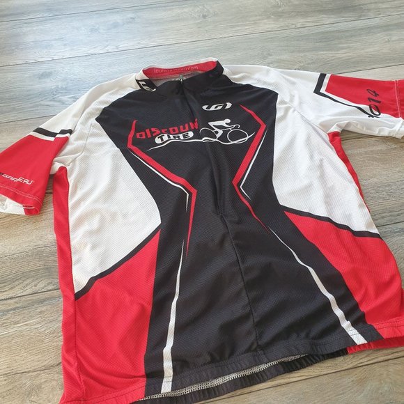 Louis Garneau LG L Large Mens Cycling Jersey Shirt Road Bicycle Racing Tour - Picture 2 of 9